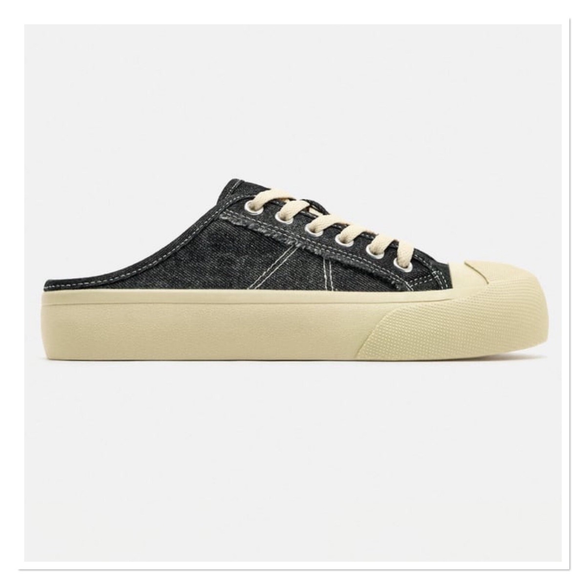 ZARA Open Back Casual Sneakers size US 8 - EUR 39 - 25.5 cm | eBay 