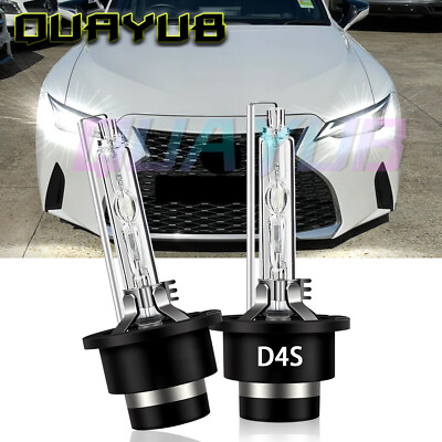 2x New D4S Xenon HID Headlight Bulbs 6000K Replace set For Lexus IS300 2016