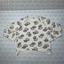 Disney Christmas Ice Skating Mickey Minnie Mouse Women's Ivory Sweatshirt XL