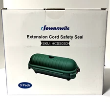 DEWENWILS 3Pack Extension Cord Safety Cover Water-resistant Connection Protector