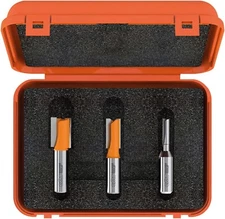 CMT 811.501.11 3-Piece Plywood Groove 1/2-Inch Shank Router Bit Set