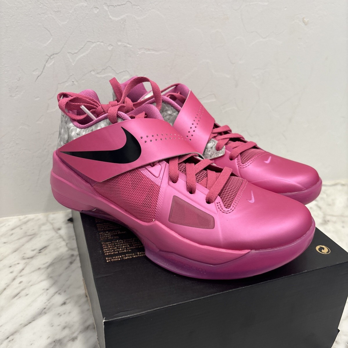 Men's Nike KD 4 'Aunt Pearl' (2024) HF9098-600 Size 8.5 Pink Kay
