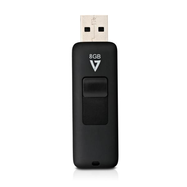V7 - Memories Iii V7 8GB USB 2.0 DRIVE SLIDER BLACK