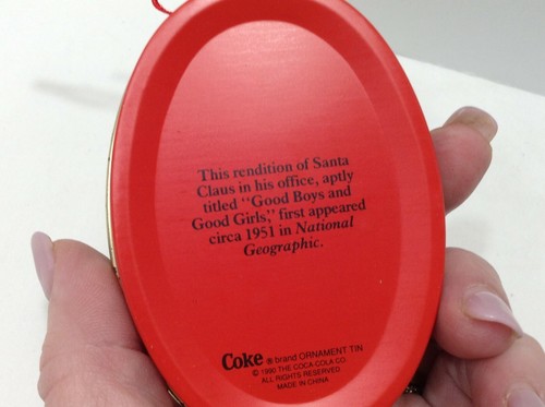 Adorno de Coca-Cola Santa Claus buenos niños y niñas sin usar y en caja - Imagen 4 de 4