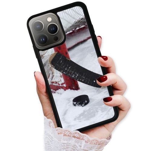 For iPhone SE XS XR Max 5 6 7 8 Plus Anti Fingerprint Love Ice Hockey Stick Puck - Picture 7 of 25