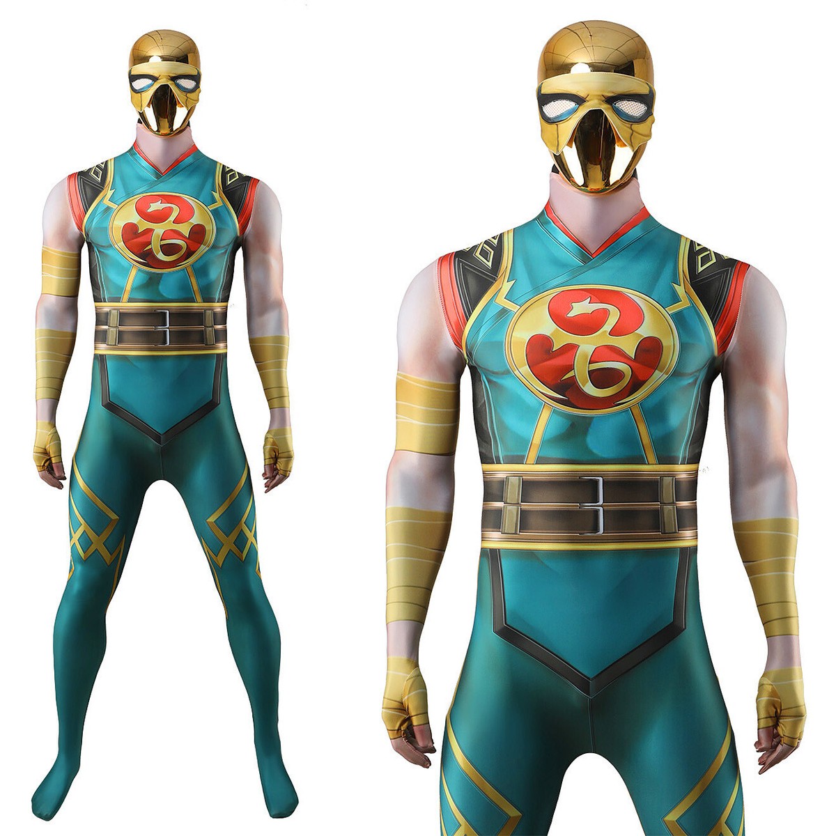 Marvel Rivals Cosplay Iron Fist Bodysuit Spandex Zentai