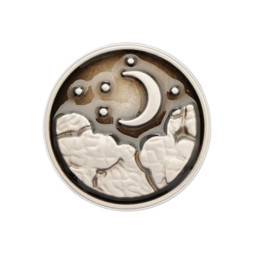 5pcs Moon Round Metal Shank Buttons Clothing Repair Sewing Handmade Decor 18mm - Picture 4 of 6