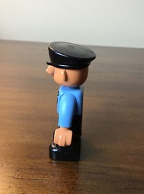 Lego Duplo Police Officer Blue Uniform Hat Tie Mini Figure Replacement Part