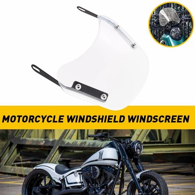Motorcycle Headlight Windshield Windscreen Universal For 5''-7'' Round Headlamp