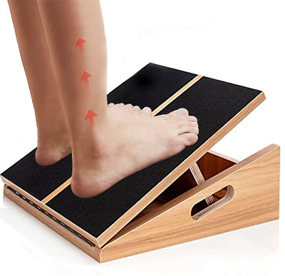 Adjustable Wooden Slant Board for Calf Stretching and Squats Footrest
