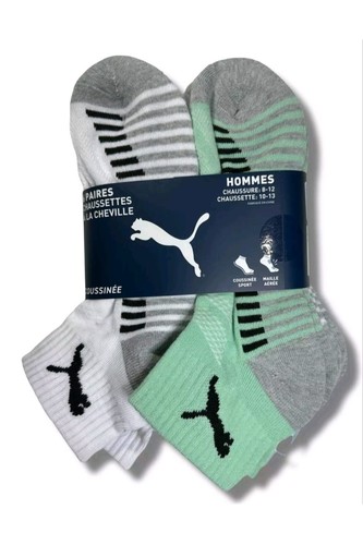 PUMA SOCKS MEN'S - QUARTER CREW - SIZE 10-13 - PACK 6 - Picture 15 of 56