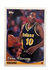 Excellent: Vintage 1993-94 topps Vern Fleming Indiana Pacers Trading Card