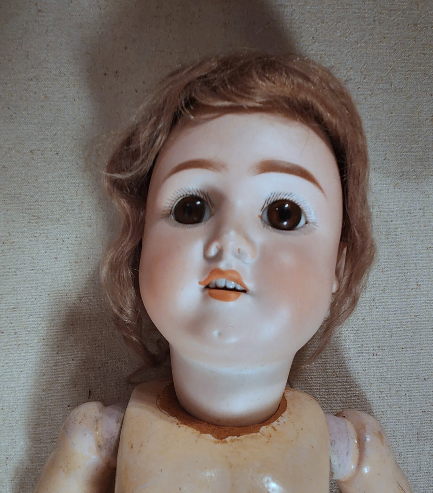 ANTIQUE GERMAN BISQUE COMPO SOCKET HEAD DOLL "8" MARK, PARTS eBay