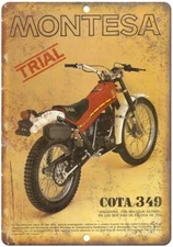 Montesa Trail Bike Cota 349 Vintage Ad Reproduction Metal Sign A367