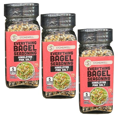 Packs Stonemill Everything Bagel Seasoning Hi,alayan Pink Salt - Main Image