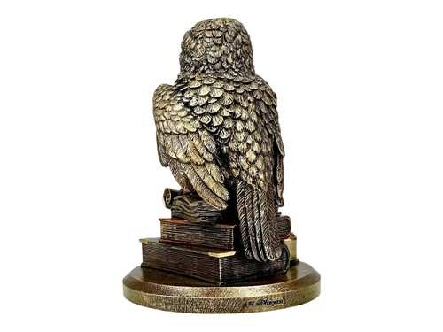 Owl of Athena Symbol of Wisdom Cold Cast Bronze & Resin Statue Sculpture 15 cm - Picture 5 of 9