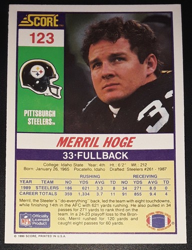 1990 Score NFL Football Trading Cards (1-265) - Pick Your Card(s) - Picture 217 of 498