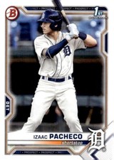 2021 Bowman #BD-46 Izaac Pacheco FB Detroit Tigers