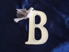 AMSCAN Ceramic Baby Wall Letter B Light Blue/Lavander Different Designs 449062