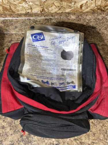 OSI Black LX Motorcycle Tank Bag with Removable Map Pocket 18L - 24L Capacity