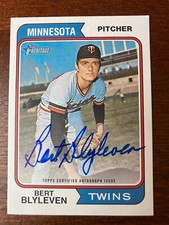 2023 Topps Bert Blyleven Auto 1974 Retro Autograph