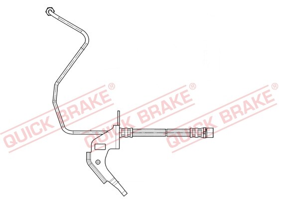 Quick Brake 35.913 Brake Hose For Opel Vauxhall-image