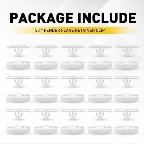 30X Fender Retainer Flare Clip For Jeep Wrangler JL 18 -2020 For Gladiator 2020 - Bild 4 von 4