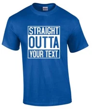 Straight Outta Your Text T-Shirt Compton Personalized Bottom Line Text