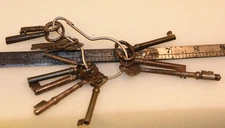 13 SKELETON KEY Collection ORNATE Metal Antique RUSSWIN CREO Eagle