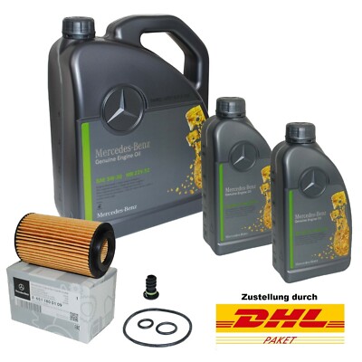 ORIGINAL Ölwechselkit Mercedes C-Klasse 205 und GLC mit 7L 5W30 229.52 Motoröl 