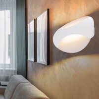 Led Wand Spot Lampe Strahler Leuchte Metall Weiß Wohn Ess Zimmer Big.Light