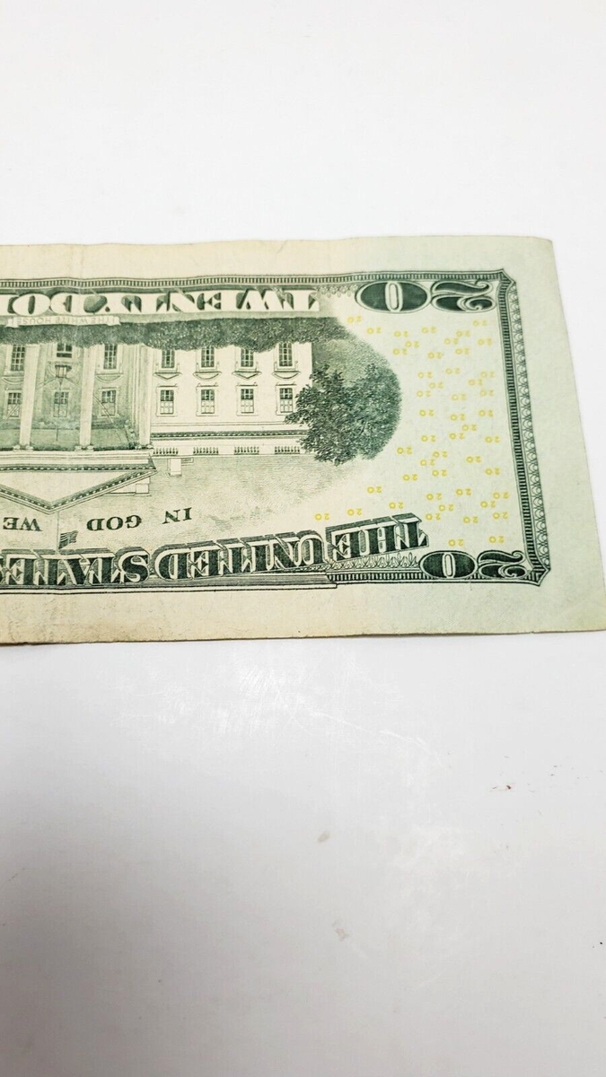 2013 Fancy Serial Number 20 Dollar Bill Lucky 7's 17777401 3