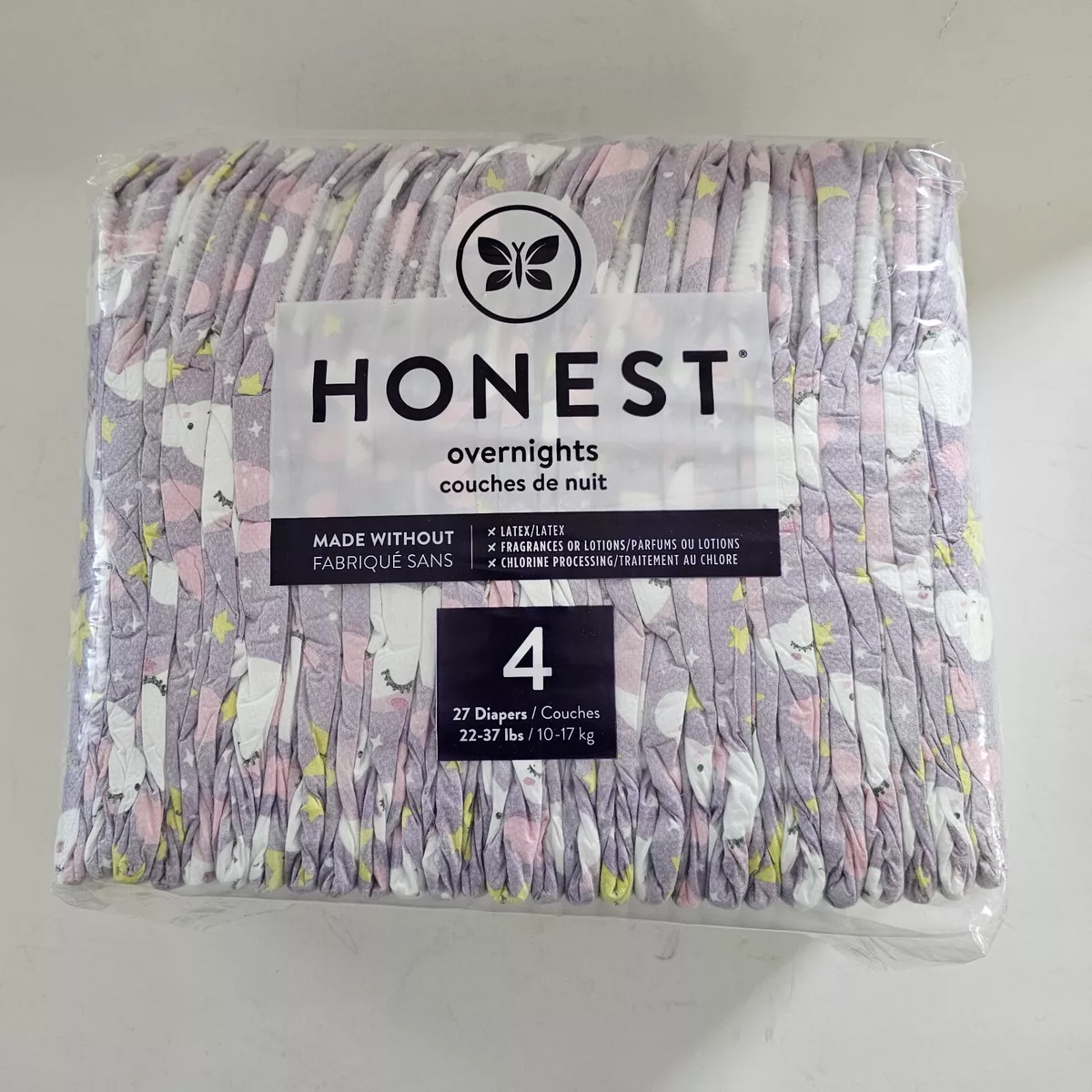 Honest overnight hotsell diapers size 4