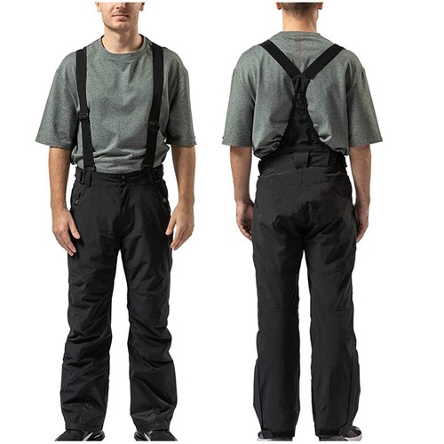 Men Waterproof Insulated Snowboard Suspenders Pants Snow Ski Bib Trousers Loose - Picture 25 of 36