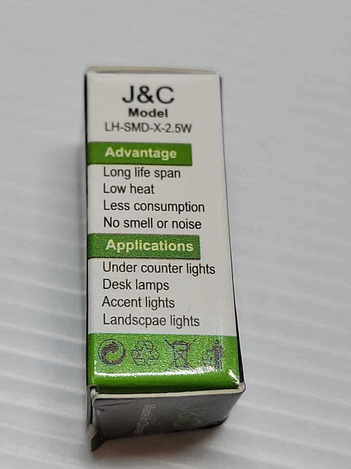 J&C 25W equivalent only 2.5 Watt G8 LED 110-130V NOT DIMMABLE LH-SMD-X-2.5W - Image 4 of 4