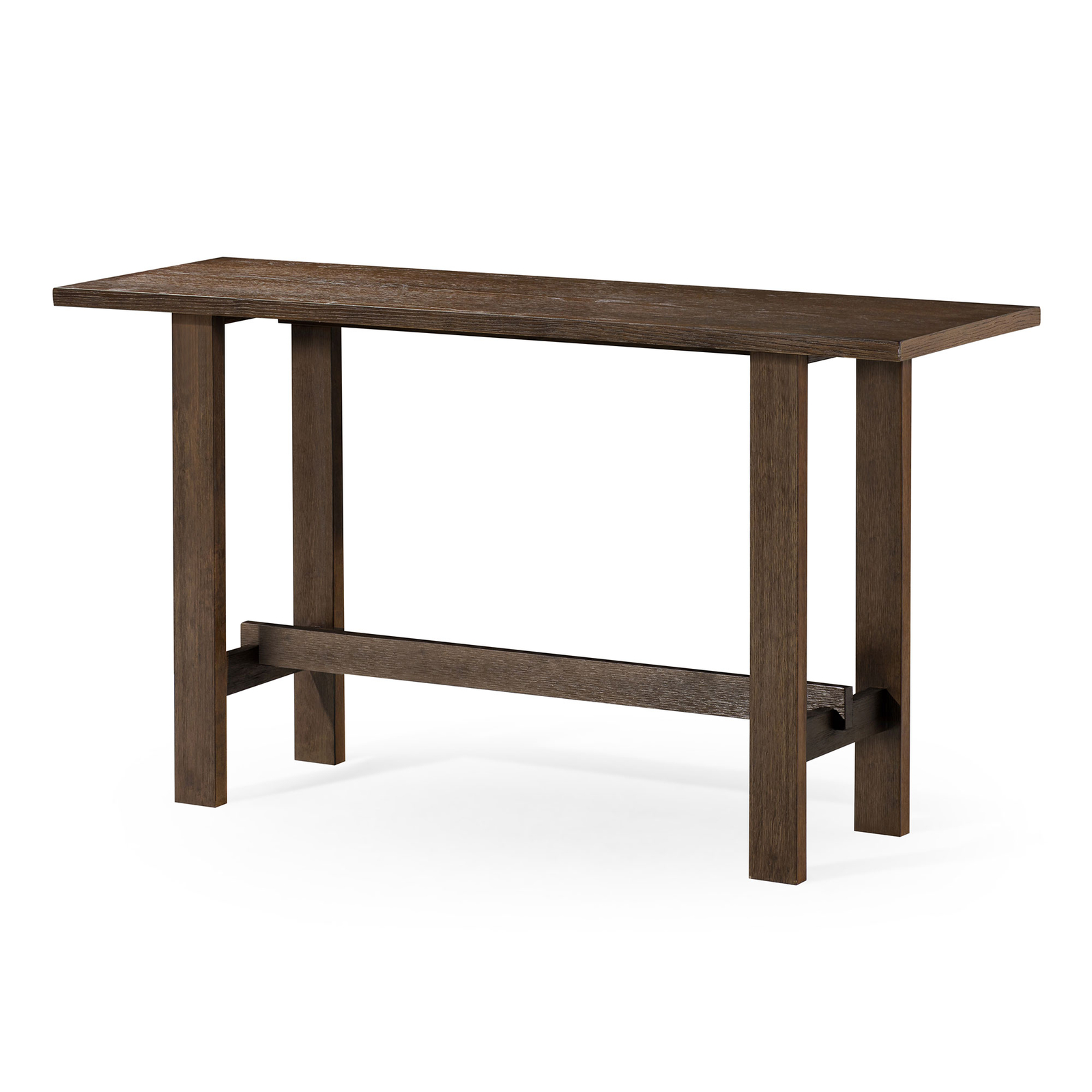 Maven Lane Hera Modern Wooden Console Table in Weathered Bro