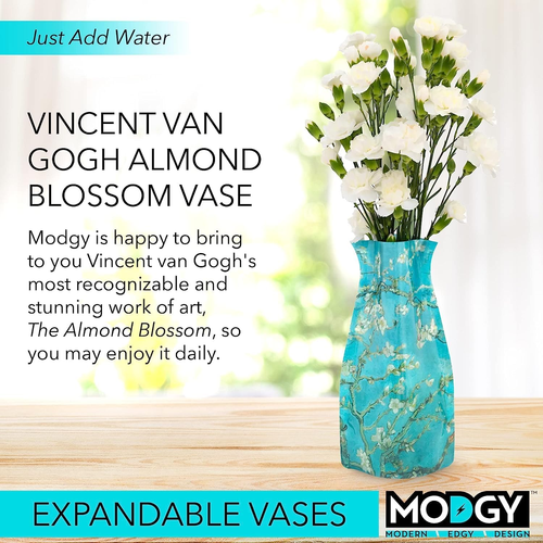 Expandable Flower Vase Plastic Decorative Modern Vases for Flowers Centerpieces - Picture 2 of 12