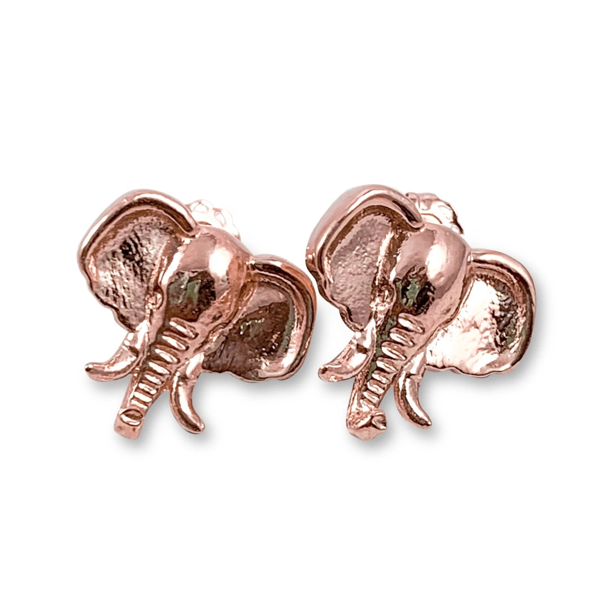 Rose gold 2024 elephant earrings