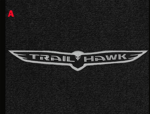 New 2016-2021 Jeep Grand Cherokee Carpet Floor Mats Black Trail Track Hawk Logo - Picture 13 of 16