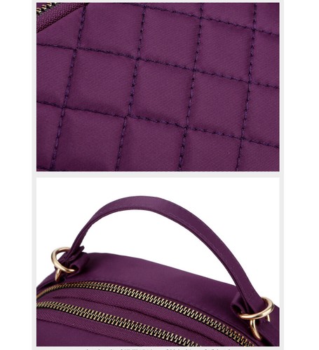 Women Mini Nylon Messenger Shoulder Tote Bag Handbag Crossbody Phone Purse Plain - Picture 7 of 18