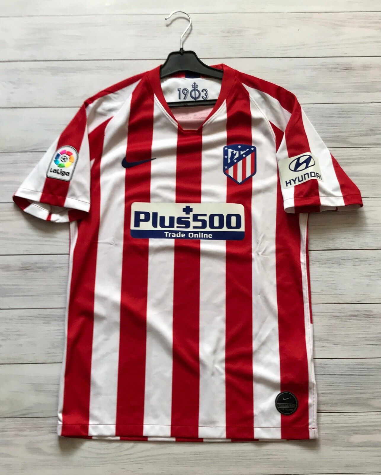 Club Atletico San Miguel Home football shirt 2018 - 2019. Sponsored by  Credipaz