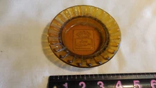  Vintage Amber Glass Embossed Best Western Smoker Tobacco Cigarette Ashtray 4.5"