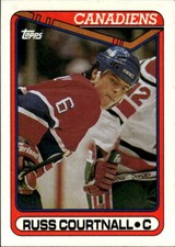 1990-91 Topps Russ Courtnall #124 Montreal Canadiens