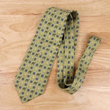 Burberry London Silk Designer Necktie Tie Camel Print Italy