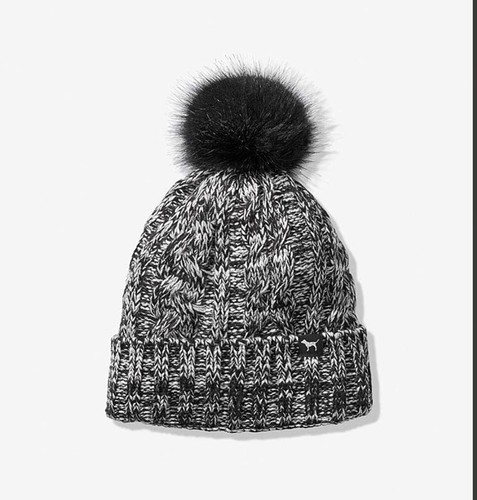 Secret Pink Sherpa Lined Beanie Hat 