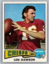 1975 Topps - Len Dawson #120 - HOF EX-MT