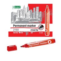 Permanentmarker D.Rect 2160 CT Rot 12 StüCk Wasserfest Schnell Trocknend