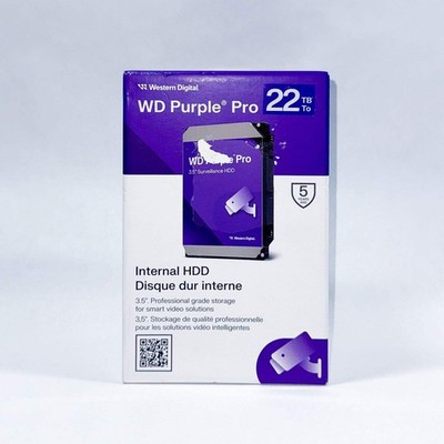 New Western Digital 3.5'' WD Purple Pro 22Tb SATA III 6Gbps HDD WD221PURP