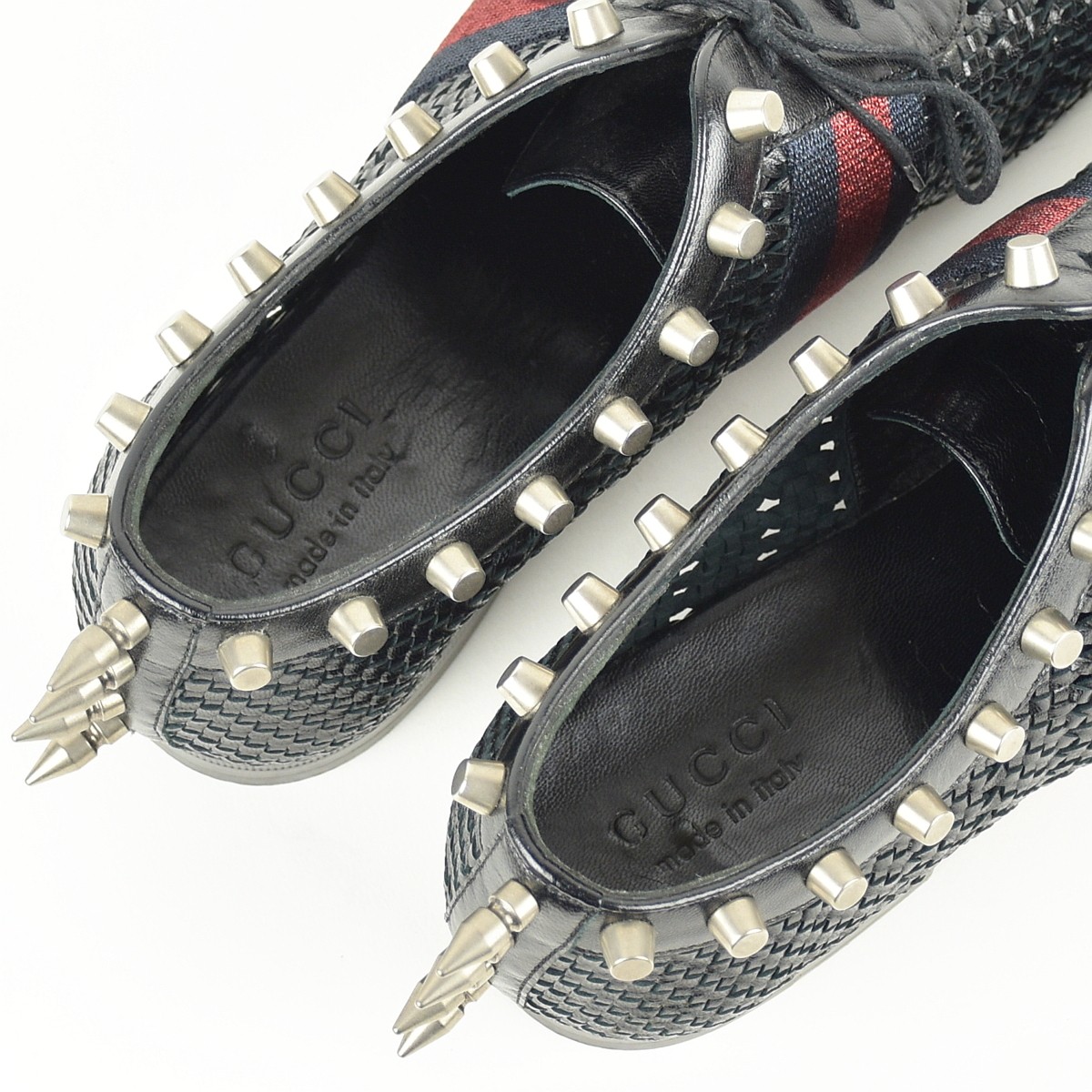 Gucci Dress Shoes Black With Sherry Line Size 10 US About10.5 For Men thumbnail 6