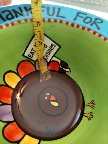 Lorrie Veasey Our Name Is Mud Bowl I Yam So Thankful For Our Stuff Turkey - Picture 4 of 11